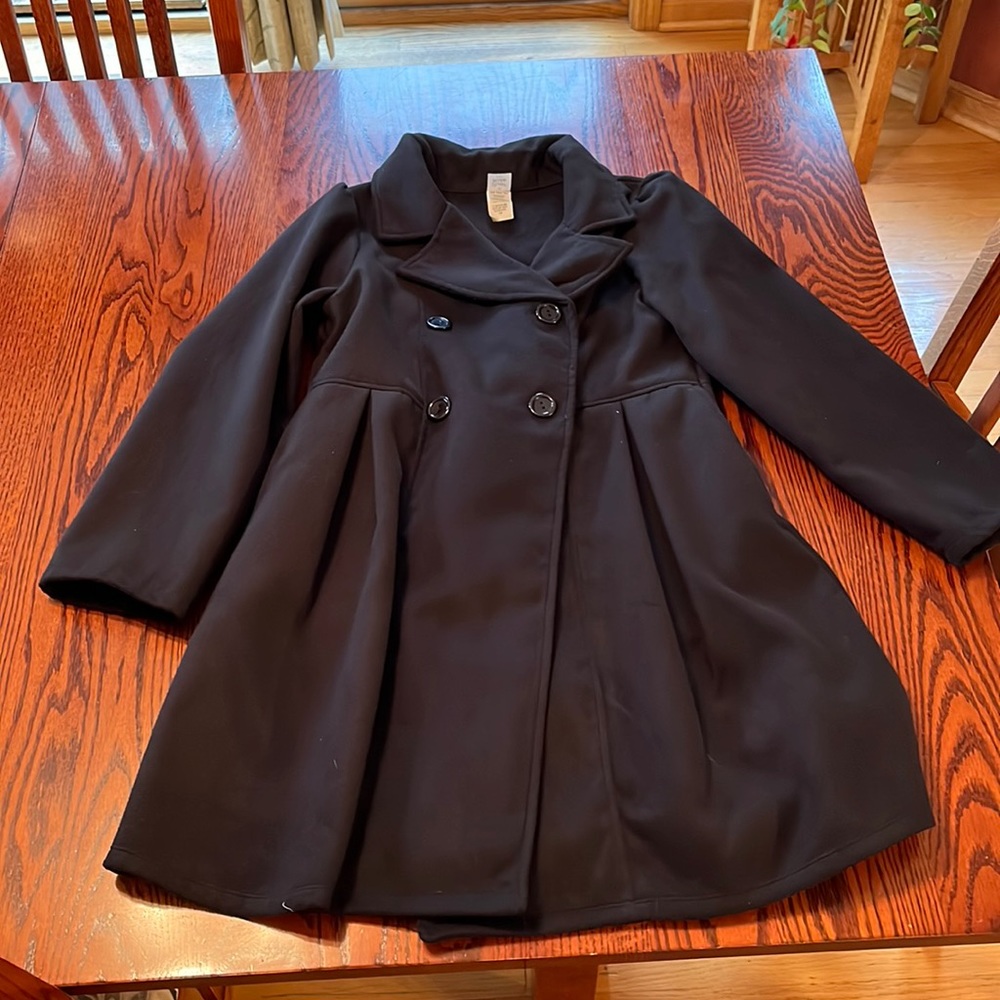 Girls winter “wool” dress coat, size 14